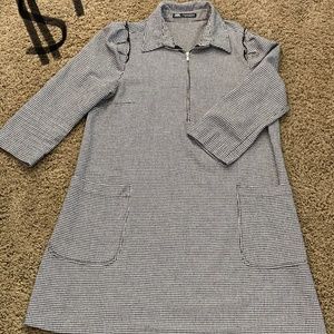 Zara collared minidress with pockets